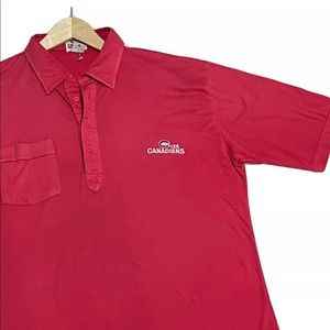 Les Canadiens De Montreal Red Polo Short Sleeve T-Shirt Vintage XL NHL CH